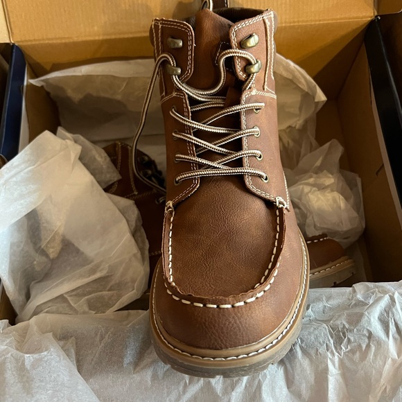 Mens Izod Emmett Tan Boots Size 10 - Picture 3 of 4